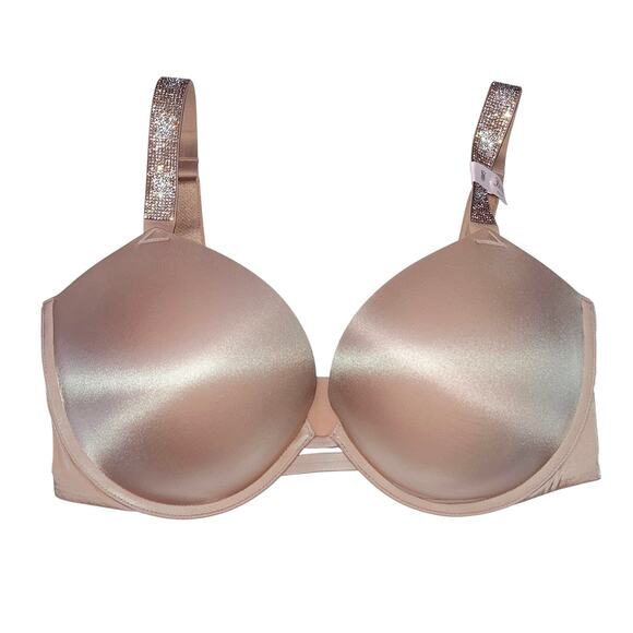 Victoria's Secret Very Sexy Shine Strap Smooth Push-Up Bra Praline Size 36DDD - Picture 4 of 4